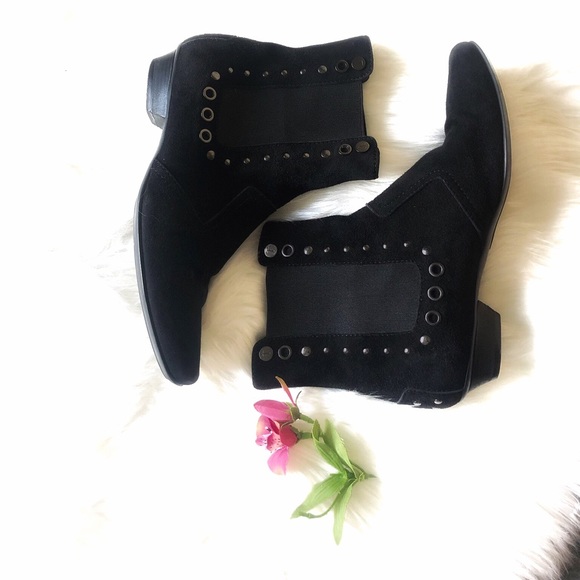 Tods Black Suede Genuine Leather Ankle Boot